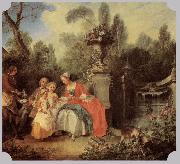 LANCRET, Nicolas Luncheon Party sg oil painting